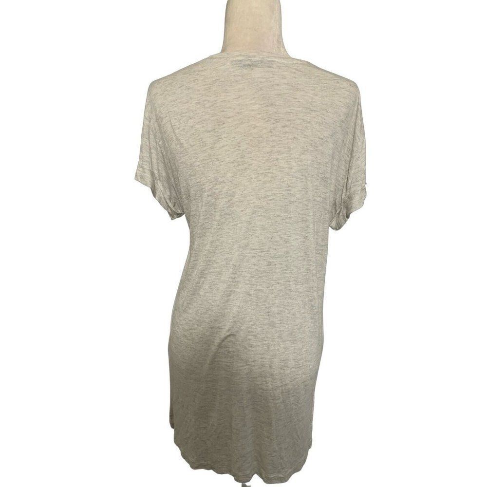 Allsaints Authentic Solid Light Heather Gray Shor… - image 5